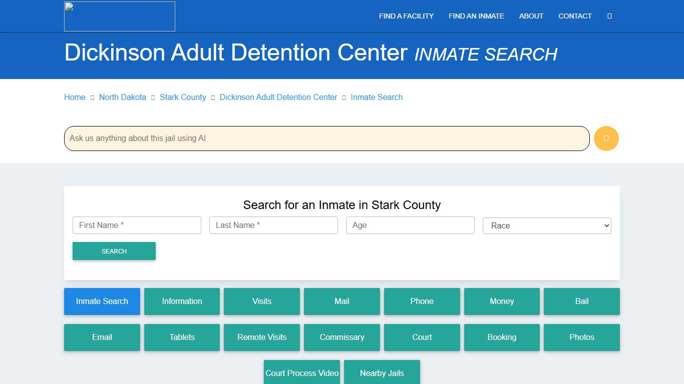 Dickinson Adult Detention Center, ND Inmate Search: Roster & Mugshots